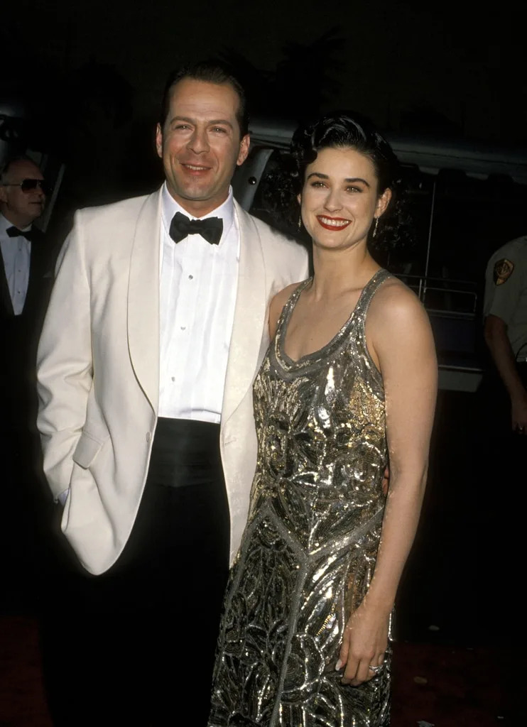 <p>Bruce Willis and Demi Moore</p>