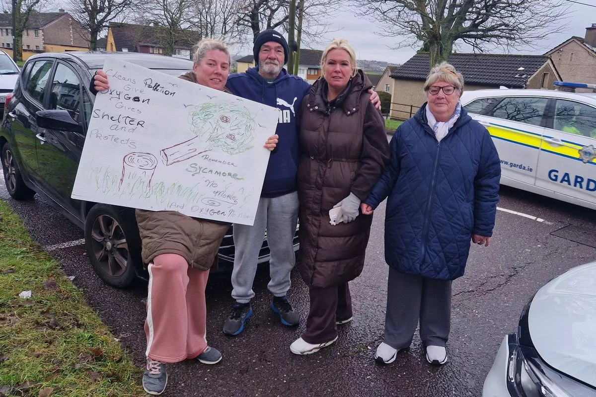 Protestors on the Northside this morning