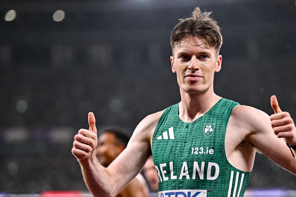 Cian McPhillips at the 2025 World Athletics Championships in Tokyo. Photo: Sam Barnes/Sportsfile