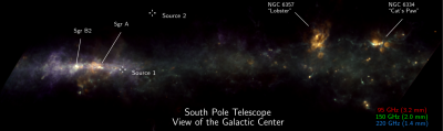 Researchers use South Pole Telescope to detect energetic stellar flares near the center of the Milky Way
