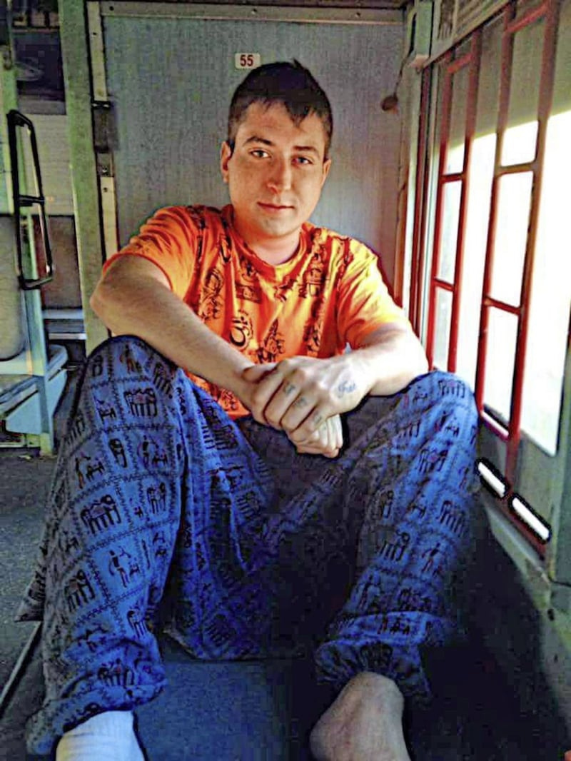 Alan Lewis- PhotopressBelfast.co.uk 21-3-2021.Ken Flanagan on holiday in India .Police believe he murdered his girlfriend Stacey Knell and also murdered his mother Karen McClean Flanagan before killing himself at the weekend..The murder of his mother happened at her flat on Derrycoole Way in the Rathcoole area of Newtownabbey, County Antrim at the weekend and the murder of his girlfriend Stacey took place at his family home at Glenville Road about two miles away..( Social Media Sourced Picture ). 