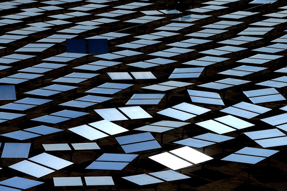 Some of the 347,000 garage door-sized mirrors.