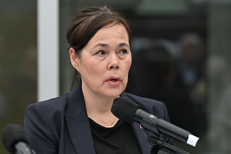 Greenland’s foreign minister Vivian Motzfeldt (John McDonnell/AP)