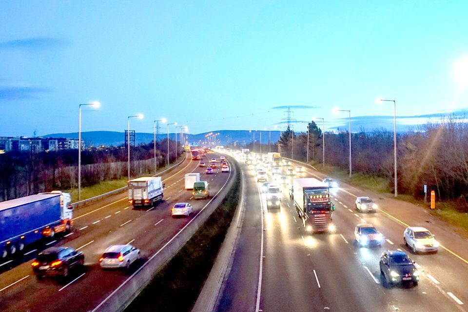 Traffic on the M50 motorway in Dublin. Stock image. Photo: Getty