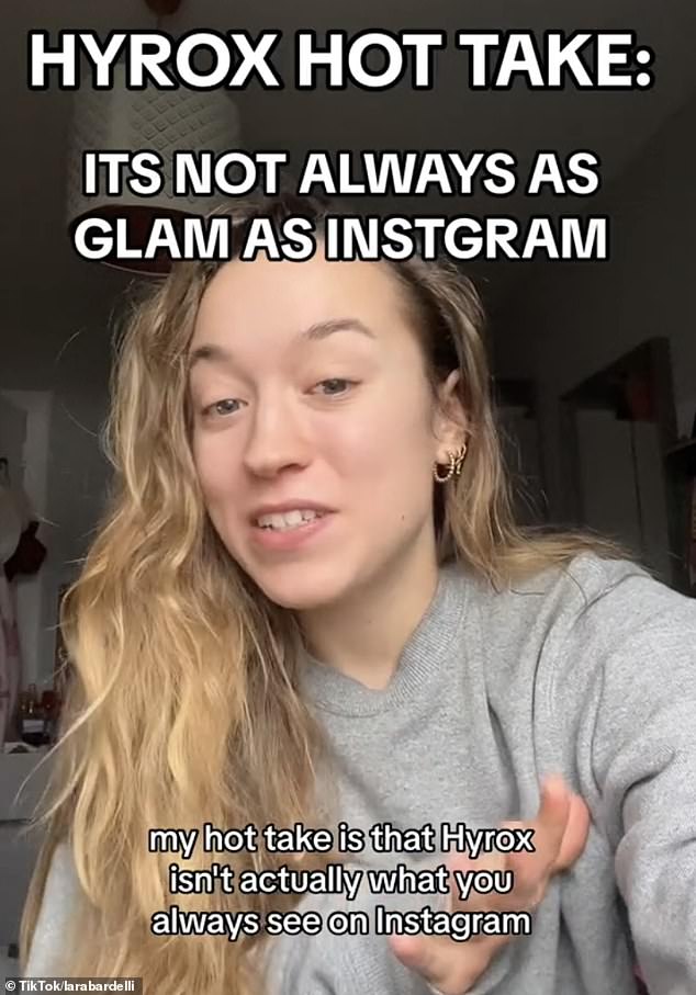 Lara Bardelli (pictured) had a panic attack when completing a Hyrox course in Glasgow, despite being 'well trained'