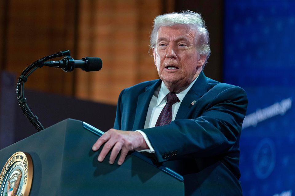 US President Donald Trump (Jose Luis Magana/AP)