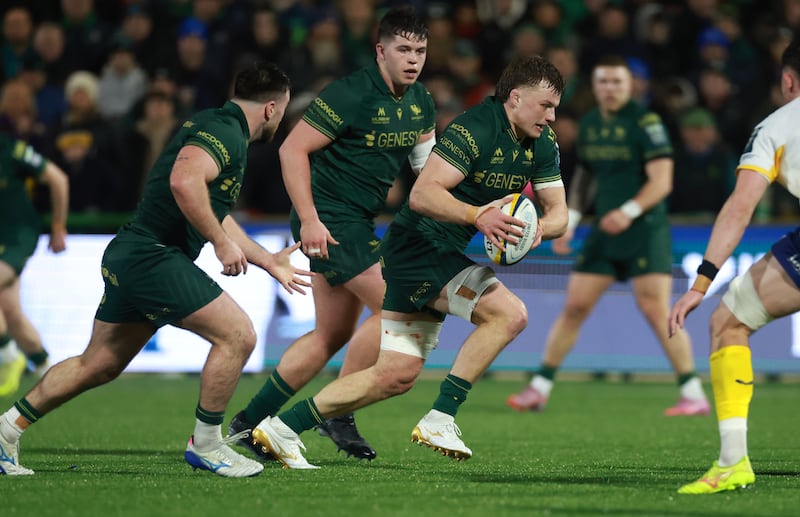 Billy Bohan, centre, has been called up to travel with Ireland's senior squad to their training camp. Photograph: James Crombie/INPHO