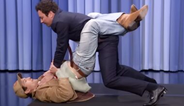 Ashton Kutcher flips Jimmy Fallon over on 'The Tonight Show'