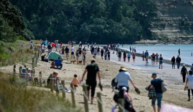 Long Bay closed to cars as people on North Shore flock to the beach amid soaring temperatures