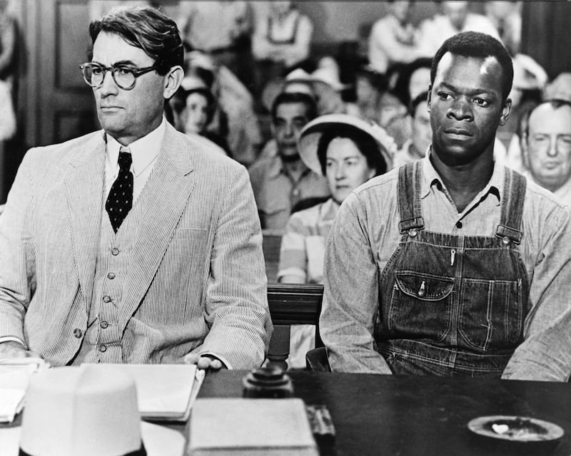 Gregory Peck as Atticus Finch and Brock Peters as Tom Robinson in To Kill a Mockingbird, 1962. Photograph: Silver Screen Collection/Getty Images