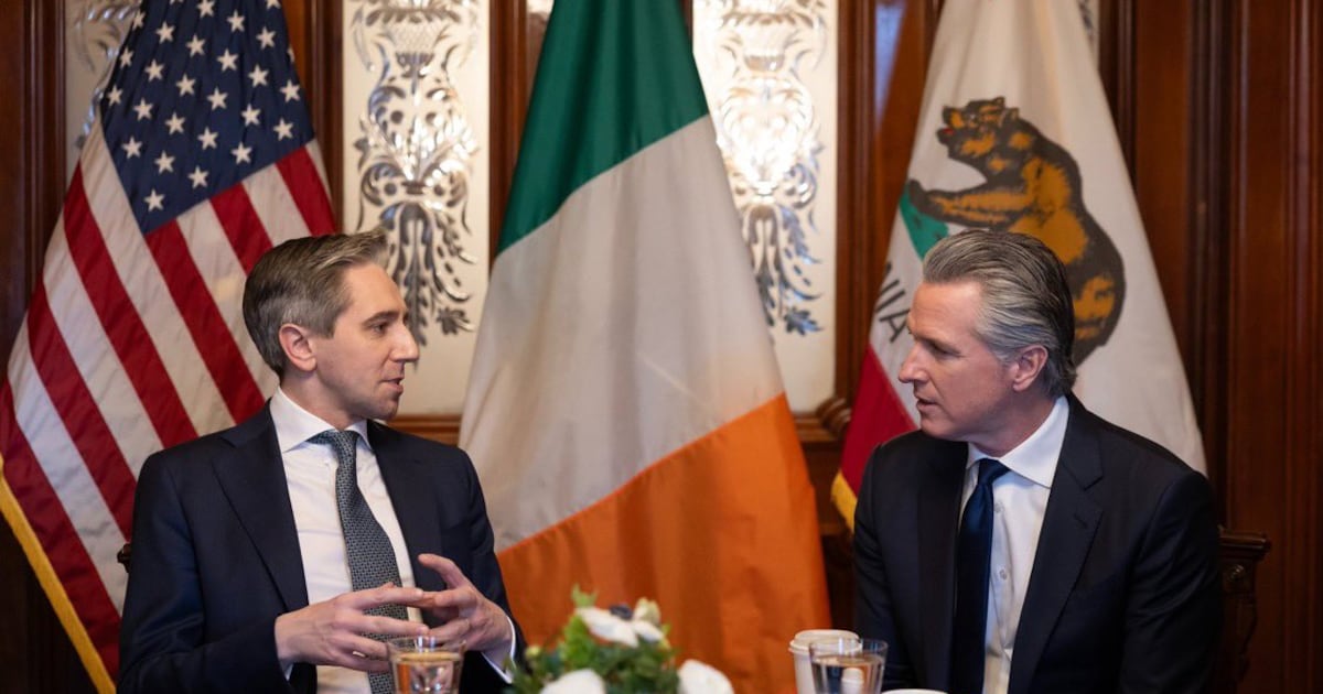 Simon Harris has ‘warm and constructive’ meeting with Gavin Newsom – The Irish Times