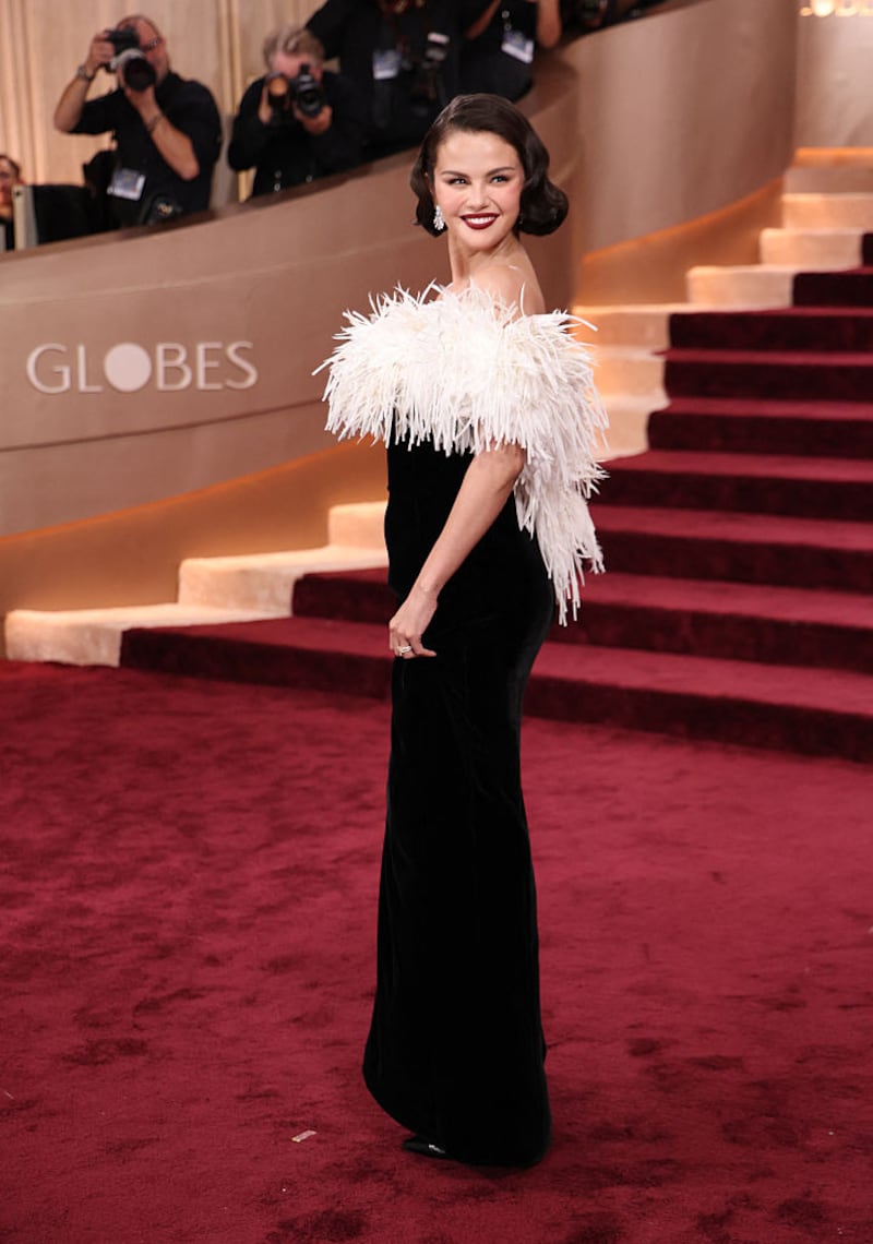 Selena Gomez at the 83rd Annual Golden Globe Awards. Photograph: Michael Tran /Getty Images