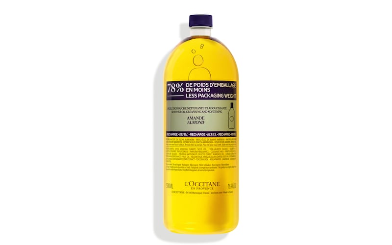 L’Occitane Almond Shower Oil 500ml refill (€40 from millies.ie)
