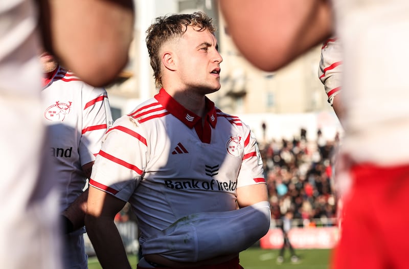 Munster's Craig Casey after the defeat to Toulon last weekend. Photograph: Dan Sheridan/Inpho