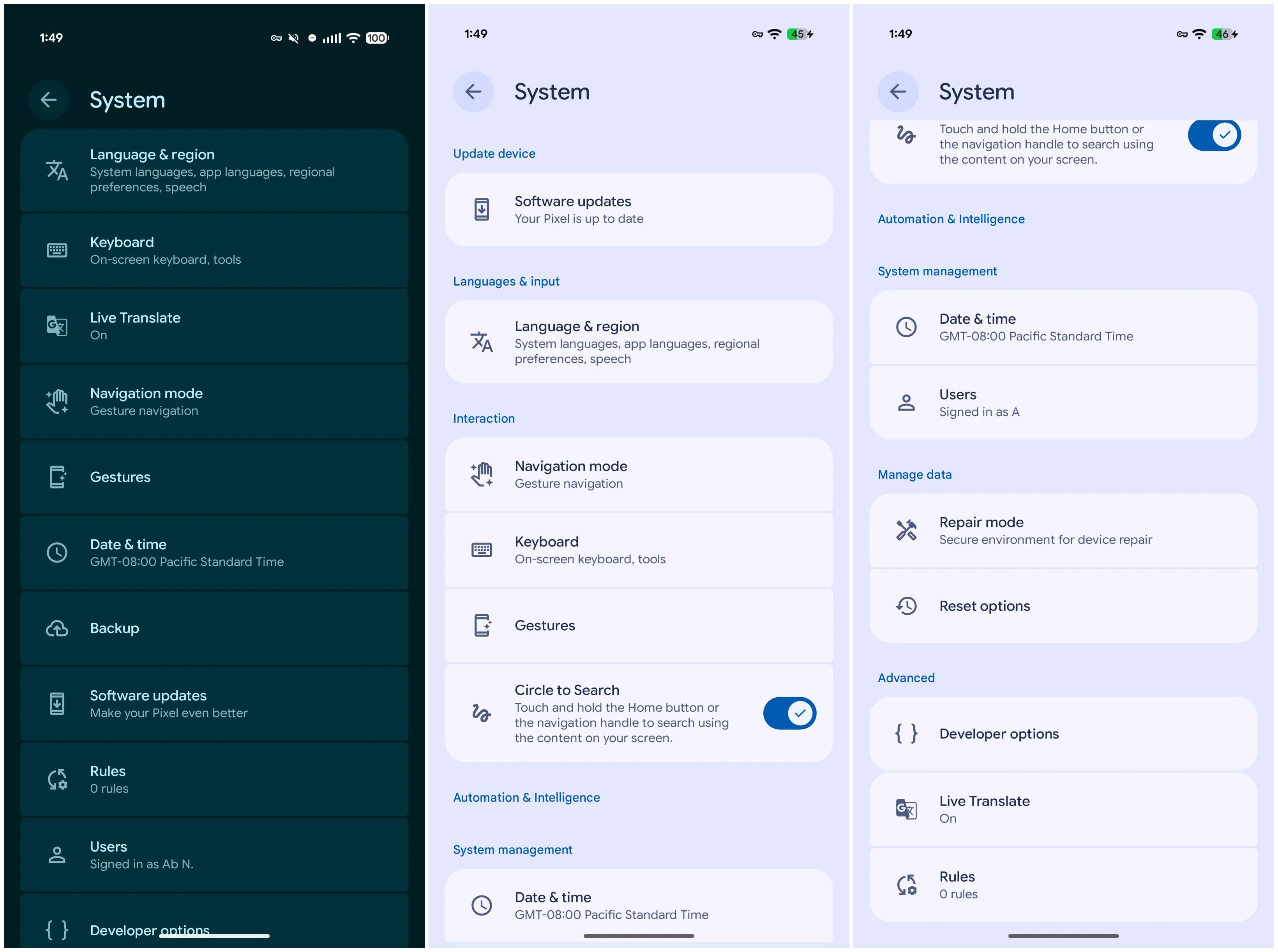 Android 16 QPR3 beta 2's redesigned system setting
