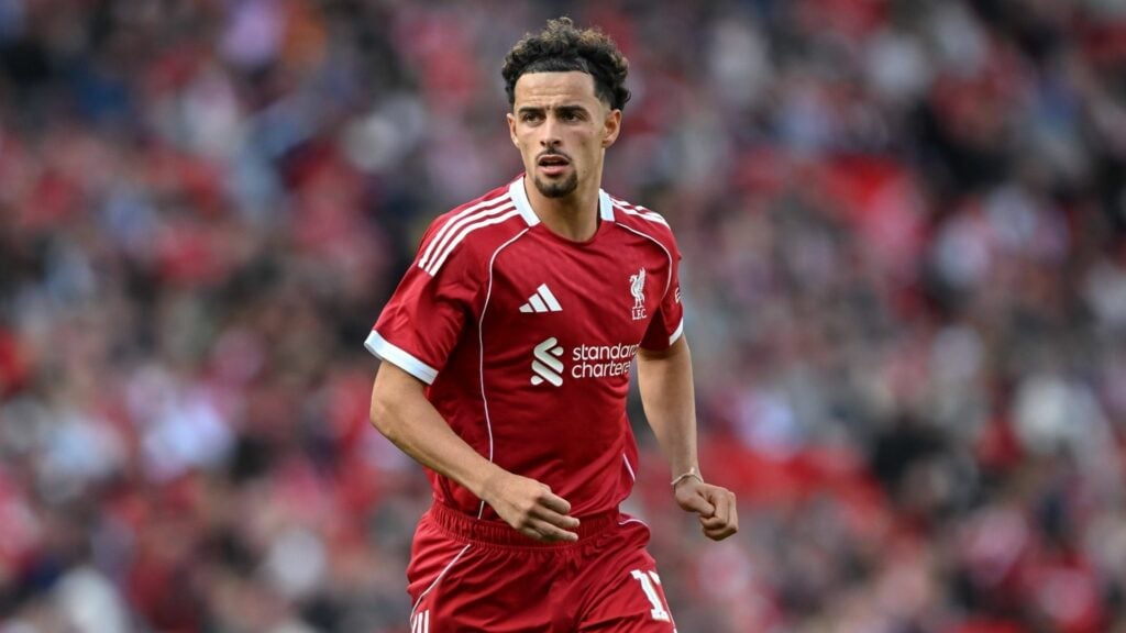 Curtis Jones in action for Liverpool