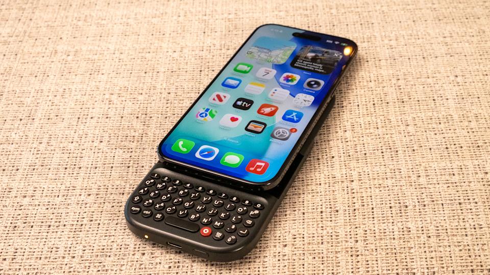 The magnetic, sliding Clicks Power Keyboard.