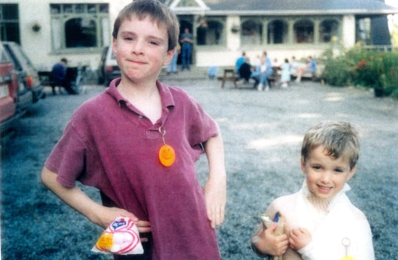 Seamus Daniel Howell (right) with his older brother Matthew. Photograph: Supplied to The Irish Times