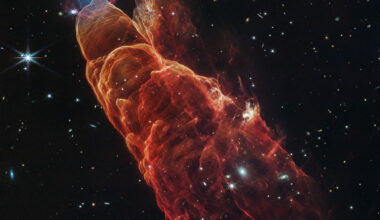 The Cosmic Tornado / Herbig-Haro 49/50 (Webb telescope image)