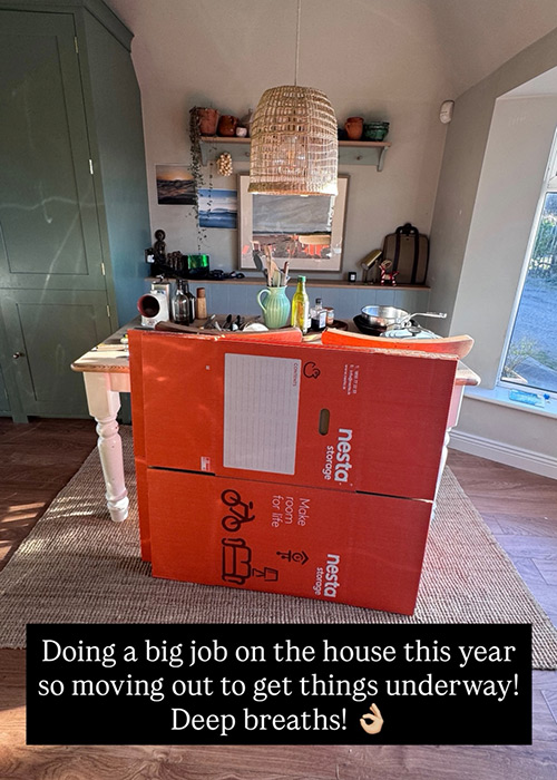 Donal Skehan is moving out of his home. Pic: Donal Skehan Instagram