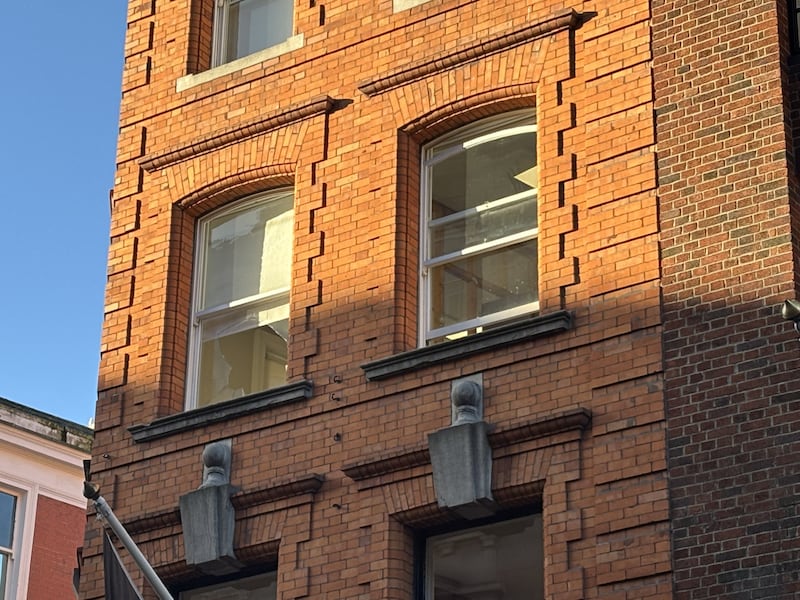 Paramedics treated the woman at the scene. Photograph: Katie Mellett