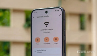 Image of Android Wi Fi network details page