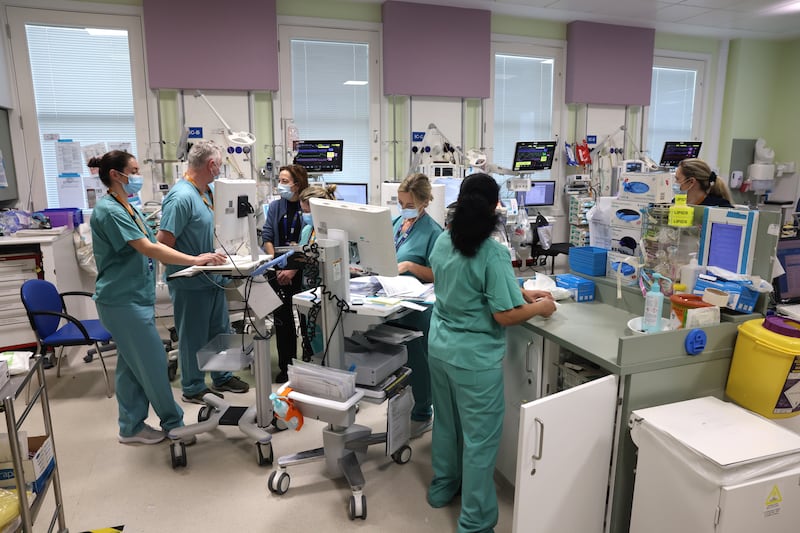 Neonatal intensive care at the Rotunda Hospital in Dublin. Photograph: Dara Mac Dónaill