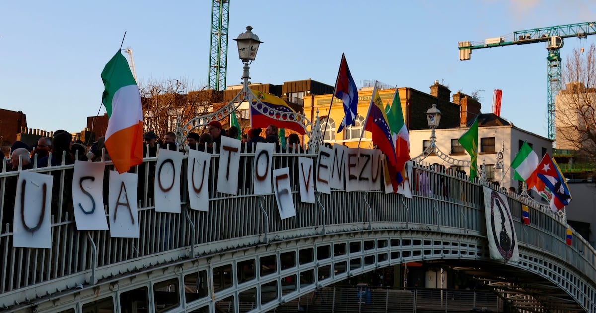 Protesters ‘horrified’ by US actions to overthrow Venezuelan president Nicolás Maduro – The Irish Times
