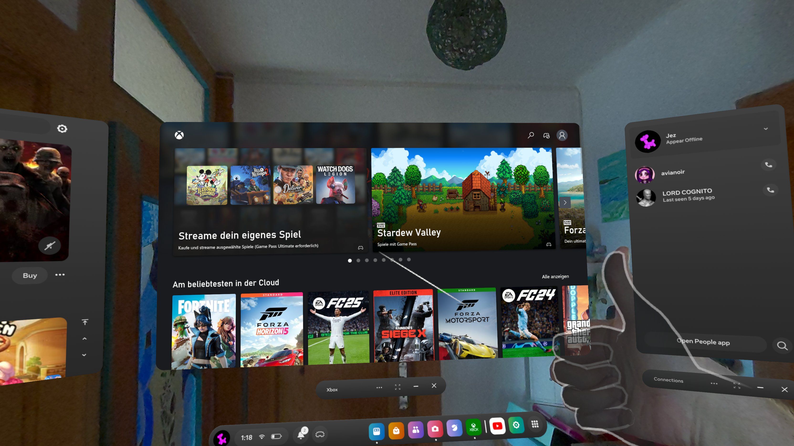 Meta Quest 3S Xbox Cloud Gaming