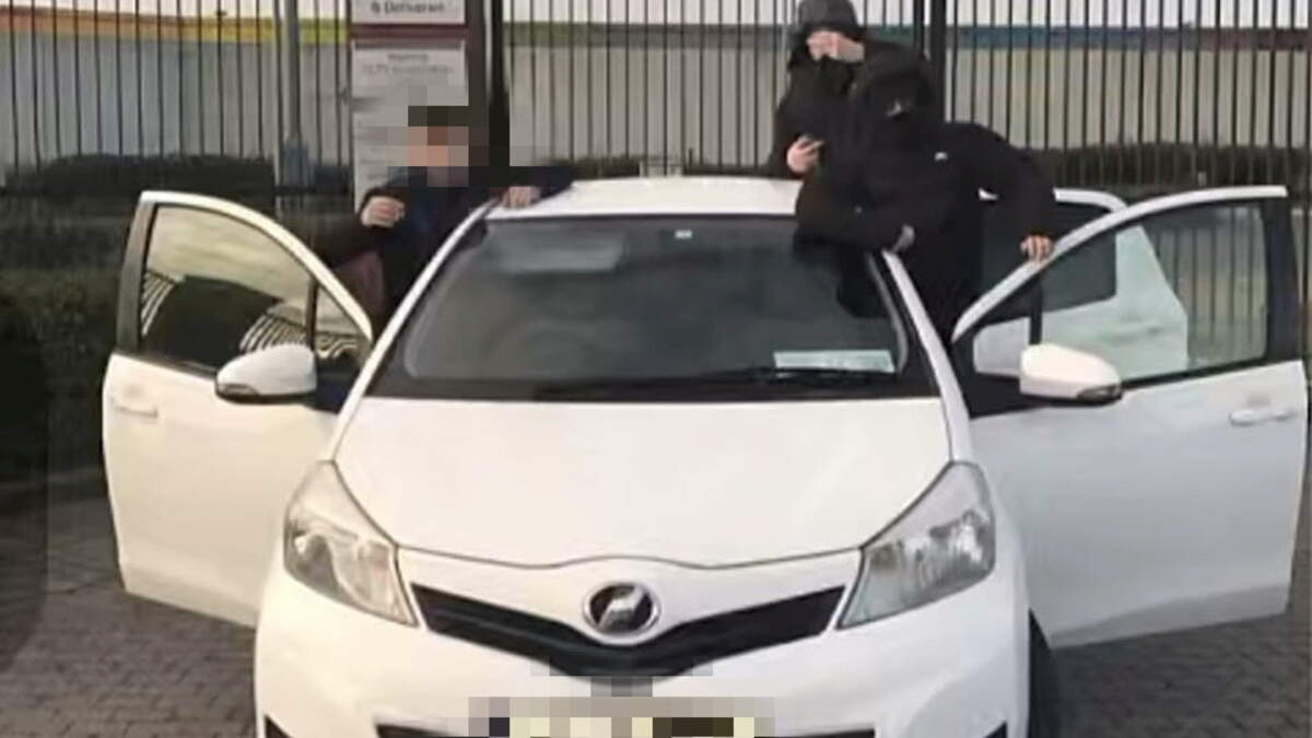 Lucky Dip gang taunt gardai by posing with stolen car outside Oberstown Detention Centre