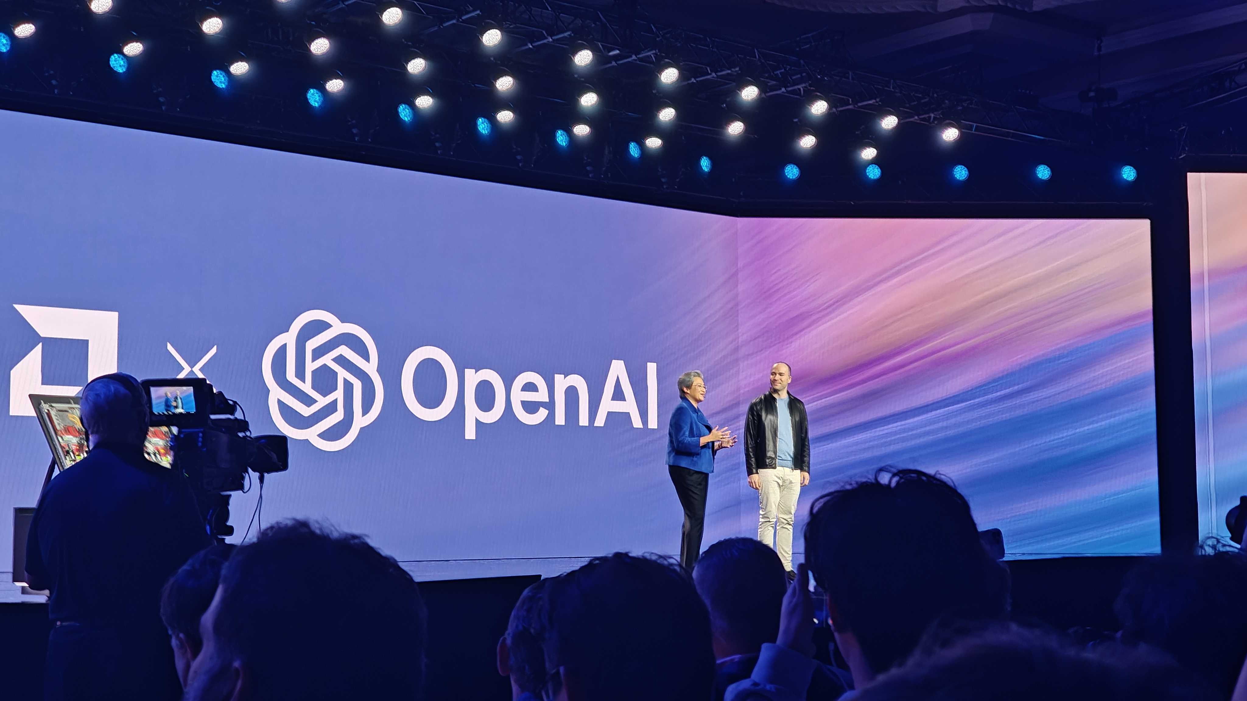 Greg Brockman and Lisa Su