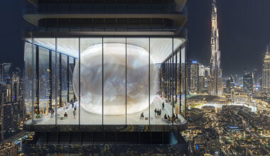 MVRDV embeds pearl-like lounge into inaura tower for dubai