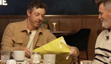 ‘I came here with a peace offering’ – Rory McIlroy gives Roy Keane a fitting gift to end their autograph spat