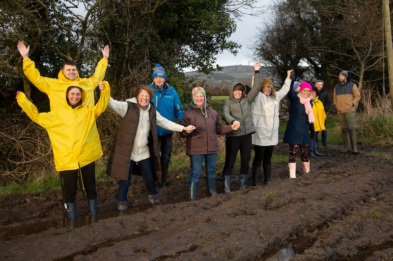 Brilliant Ballybunion at The Barna Way. From left: (front) Polina Serohina, Lisa Fingleton, Mona Lynch, Grainne Toomey, Aoife Hederman and Aine Hellard, (back) Oleksandr Levochko, Danny Houlihan, Karen Costello and Sean Culhane