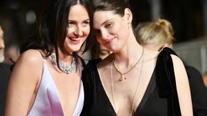 Renate Reinsve, Inga Ibsdotter Lilleaas at the 'Sentimental Value' Premiere during The 78th Cannes Film Festival at Palais des Festivals on May 21, 2025 in Cannes, France.