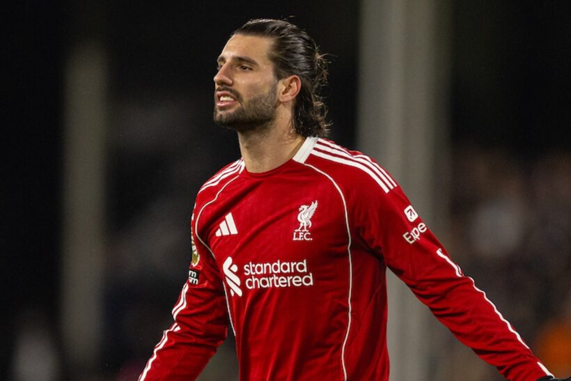 LONDON, ENGLAND - Sunday, January 4, 2026: Liverpool's Dominik Szoboszlai during the FA Premier League match between Fulham FC and Liverpool FC at Craven Cottage. (Photo by David Rawcliffe/Propaganda)