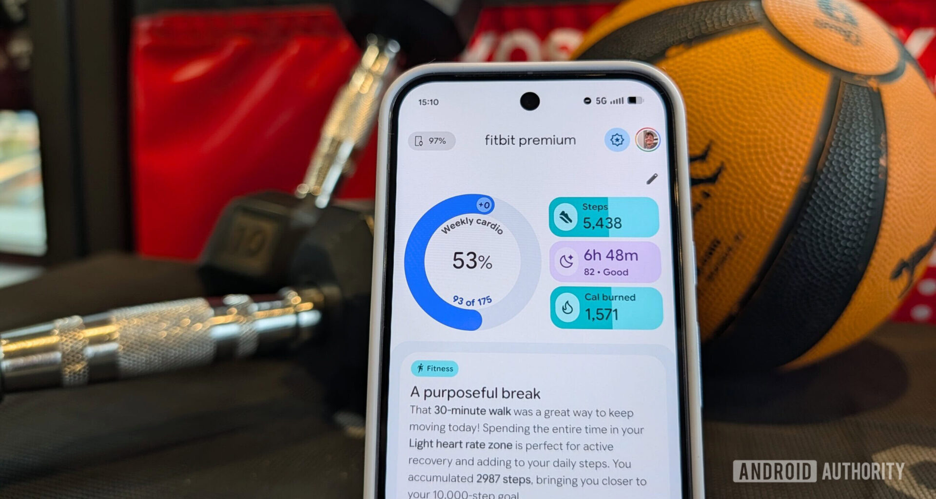 Today tab in Fitbit's re-designed app