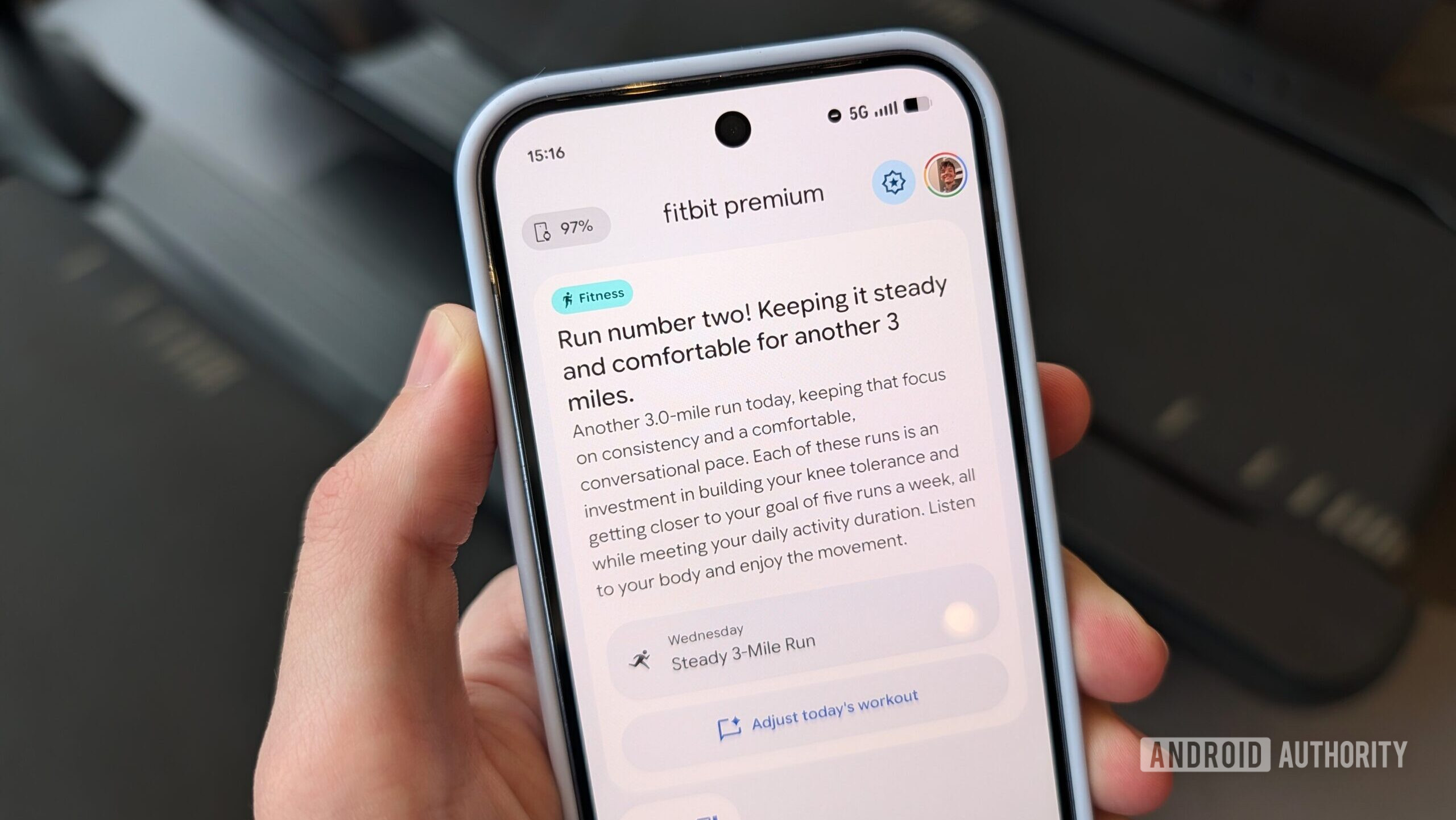 Coach example in Fitbit's re-designed app (January 2026) Coach example in Fitbit's re-designed app (January 2026)