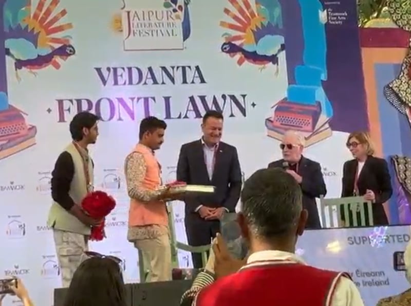 Leo Varadkar's birthday is celebrated at Jaipur Literature Festival