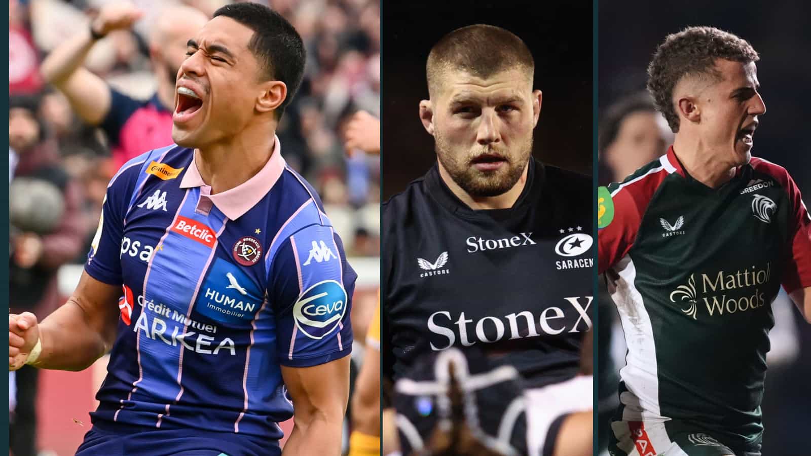 Maro Itoje, Tom Willis, Huw Jones