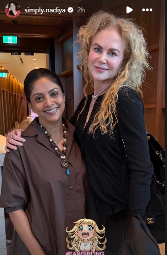 Nadiya couldn't help but fangirl over Nicole Kidman.