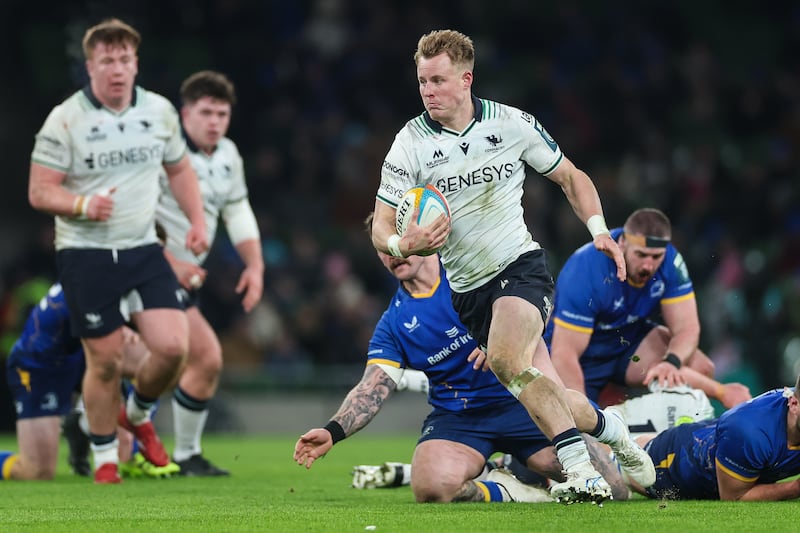 Sam Gilbert in action for Connacht. Photograph: James Crombie/Inpho