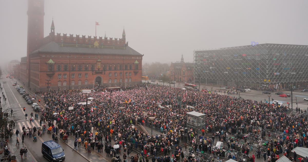 Thousands protest in Denmark against Trump’s Greenland threat – The Irish Times