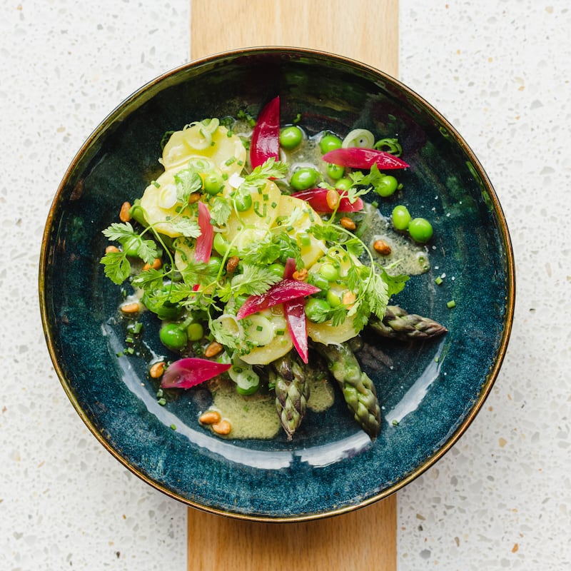 Verdō Brussels: Salade d'Asperges. Photograph: Michael Binkin/YourStory Agency