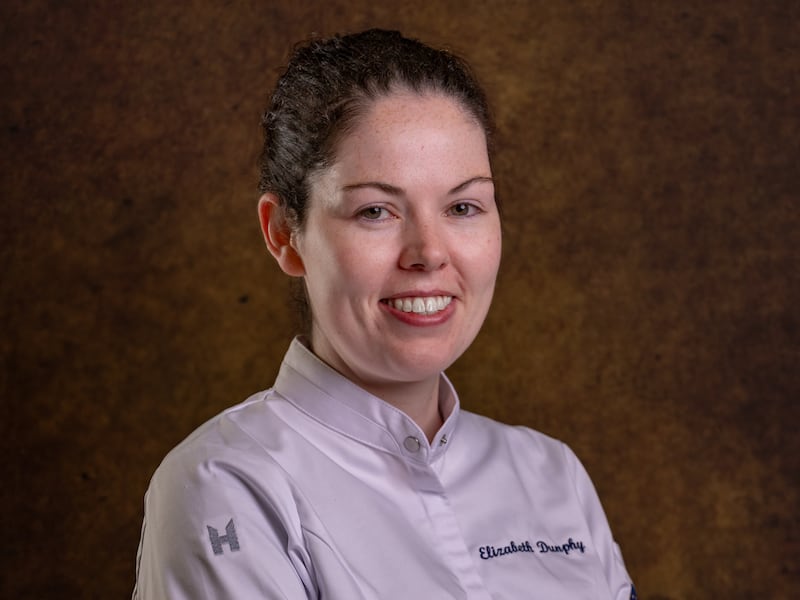 Elizabeth Dunphy works under head chef Stefan McEntee and shapes the dessert menu at The Bishop’s Buttery