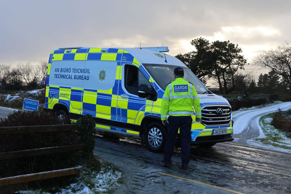 Gardaí at the scene of the incident near Ardara (North West Newspix)