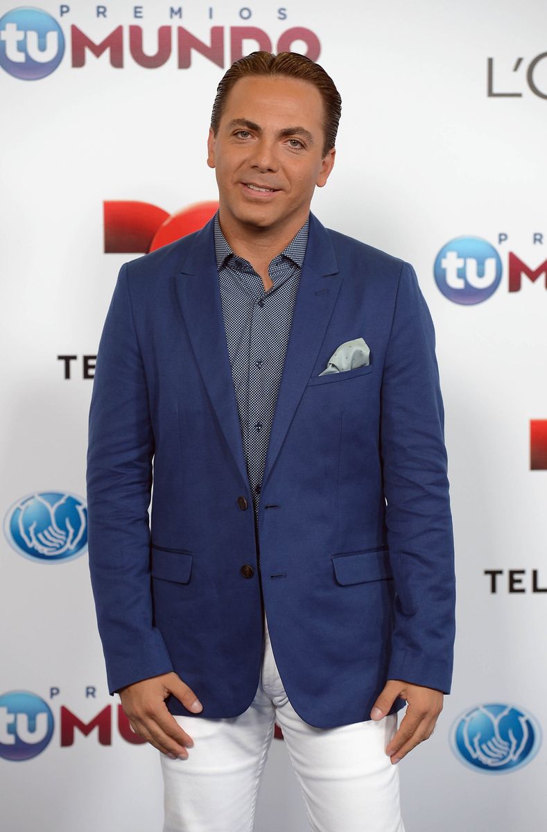 Cristian Castro arrives for Telemundo's Premios Tu Mundo Awards at American Airlines Arena on August 15, 2013 in Miami, Florida.  (Photo by Gustavo Caballero/Getty Images)