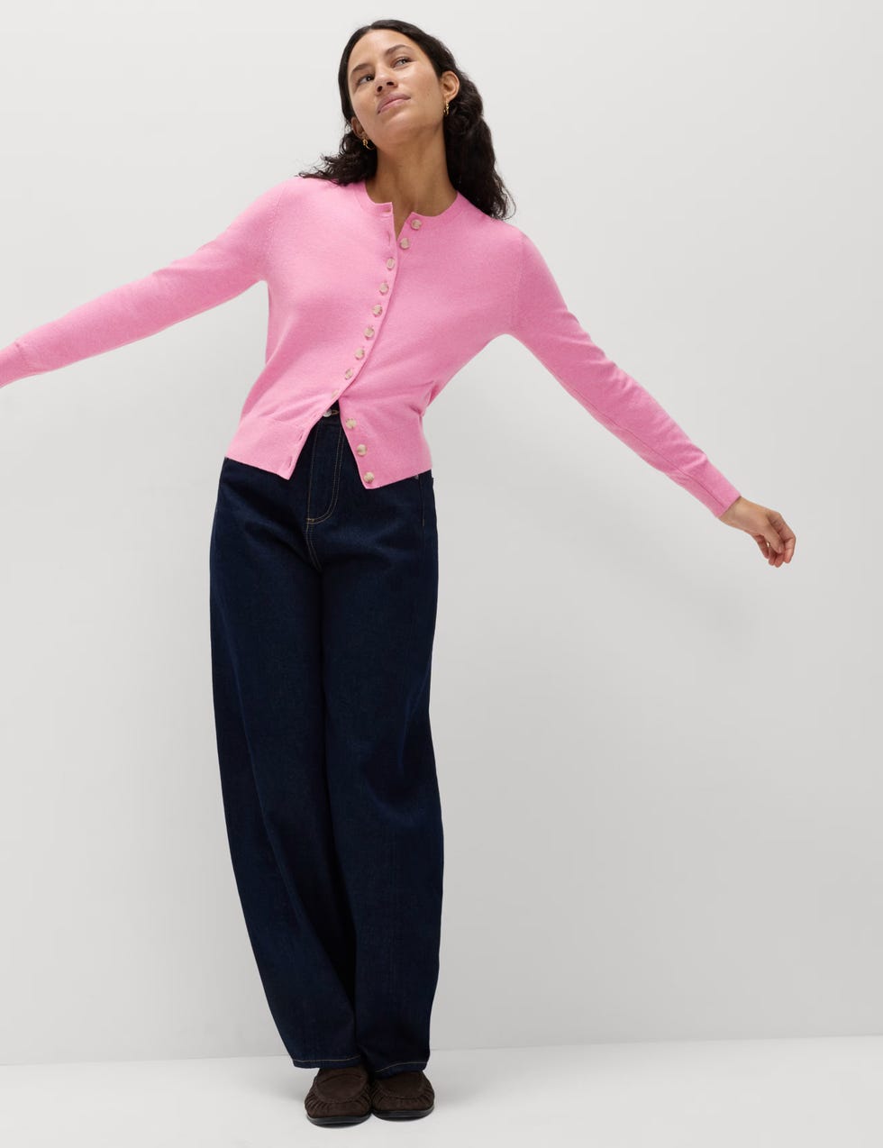 marks and spencer pink cardigan