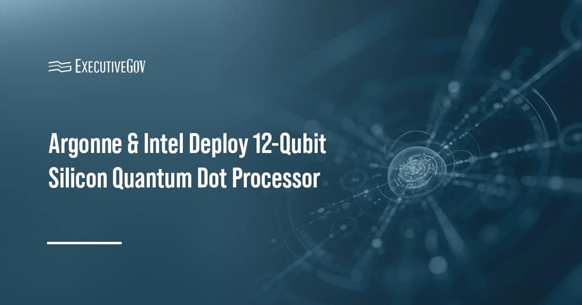 Quantum physics. Argonne and Intel have deployed a 12-qubit quantum processor based on silicon quantum dots.