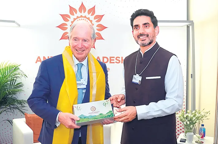 Lokesh woos Blackstone, Brookfield at Davos